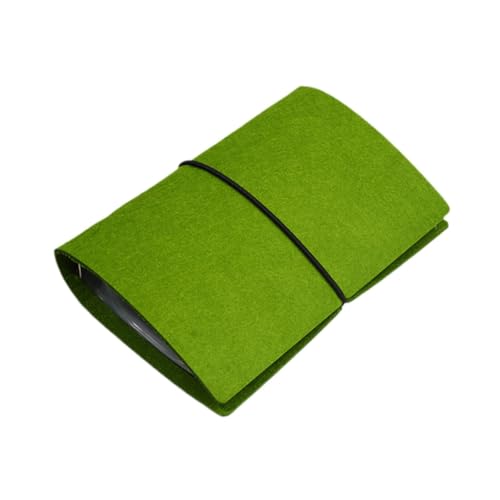perfeclan Binder Nachfüllpack für Planer, 10 Stück, mit Bindeseil Und 6 Ringen, für Schule Und Freizeit, Grün von Perfeclan