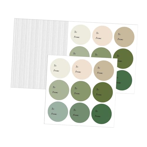 perfeclan Geschenketiketten-Aufkleber, 300 Stück, bunt, zum Abziehen von Etiketten, Geschenkanhänger, Namensetiketten für den Schulanfang, Partygeschenke, Set A von Perfeclan