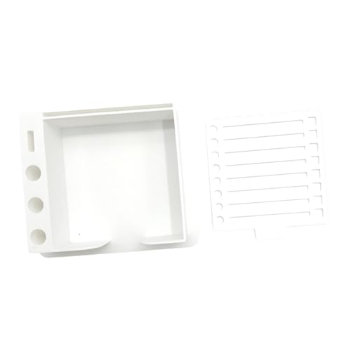 perfeclan Haftnotizhalter mit Schablone, selbstklebender Notizblockhalter, Geschenk, tragbarer Stift- und Scherenhalter für Lehrer, Notizblock, Büro von Perfeclan
