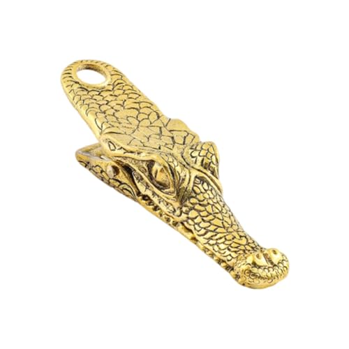 perfeclan Krokodilförmiger Büroklammer-Seitenhalter, Geburtstagsgeschenk, multifunktionales Basteln, lebendige Buchklammer, Papierklammer zum Lesen von, Altgold perfeclan Krokodilförmiger Büroklammer-Seitenhalter, Geburtstagsgeschenk, multifunktionales Basteln, lebendige Buchklammer, Papierklammer zum Lesen von, Altgold von Perfeclan
