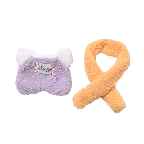 Perfeclan Puppenoverall, handgefertigte Kleidung, Rollenspiel-Kostümzubehör, Puppenkleidung für 15–17 cm große Puppen mit Anhänger, Thanksgiving-Geschenke, Lila Perfeclan Puppenoverall, handgefertigte Kleidung, Rollenspiel-Kostümzubehör, Puppenkleidung für 15–17 cm große Puppen mit Anhänger, Thanksgiving-Geschenke, Lila von Perfeclan