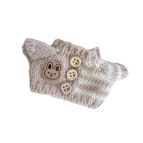 Perfeclan Puppenpullover, zum Anziehen, Basteln Sie Ihre eigene Puppe, DIY-Foto-Requisiten für Kinder, modische Plüsch-Puppenpullover-Kleidung für 5,91'' 6,69'', Khaki Perfeclan Puppenpullover, zum Anziehen, Basteln Sie Ihre eigene Puppe, DIY-Foto-Requisiten für Kinder, modische Plüsch-Puppenpullover-Kleidung für 5,91'' 6,69'', Khaki von Perfeclan
