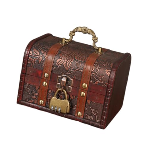 perfeclan Schmuckaufbewahrungsbox, Organizer, Eleganter Armbandbehälter, Schmucketui, Abschließbar, für Anhänger, Armbänder, Charms, Halsketten, Ringe, Stil A von Perfeclan