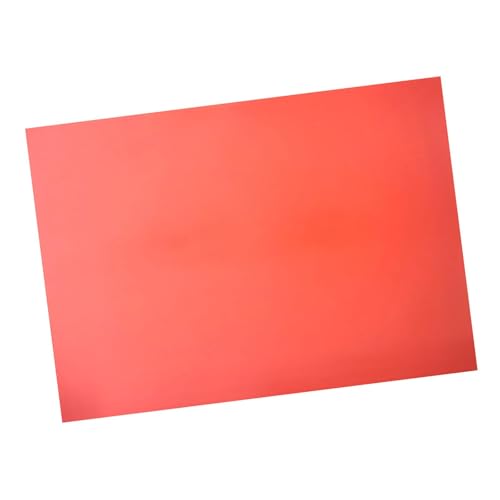 perfeclan Stempelstempelblatt A4 Größe Gravur Matte Gravur -Werkzeug für Gravurmaschinen Gummi -Pad glatt flexibel für persönliche, Orange Rot von Perfeclan