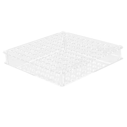 perfeclan Stifthalter aus Acryl, 120 Löcher, transparenter Stift-Organizer, Aufbewahrung, Pinselhalter für Make-up, Kosmetikpinsel, Buntstifte von Perfeclan