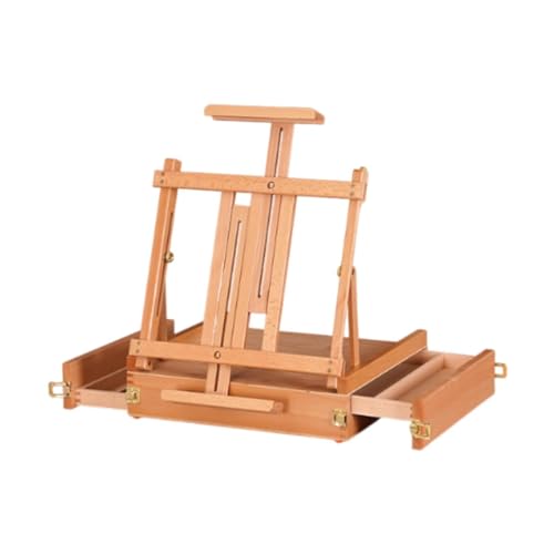 perfeclan Tischstaffelei, Malwerkzeugkasten aus Holz, tragbarer Tisch-Skizzenkasten, Ölgemäldekasten für Schreibtisch, Klassenzimmer, Künstler, Anfänger perfeclan Tischstaffelei, Malwerkzeugkasten aus Holz, tragbarer Tisch-Skizzenkasten, Ölgemäldekasten für Schreibtisch, Klassenzimmer, Künstler, Anfänger von Perfeclan