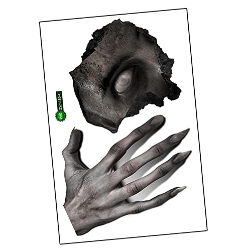 perfeclan Toiletten-Aufkleber, Halloween-Dekoration, gruselige Hand, 3D-Wandaufkleber, Horror-Aufkleber, Handgreifer, Wandaufkleber für Zuhause, Party, von Perfeclan