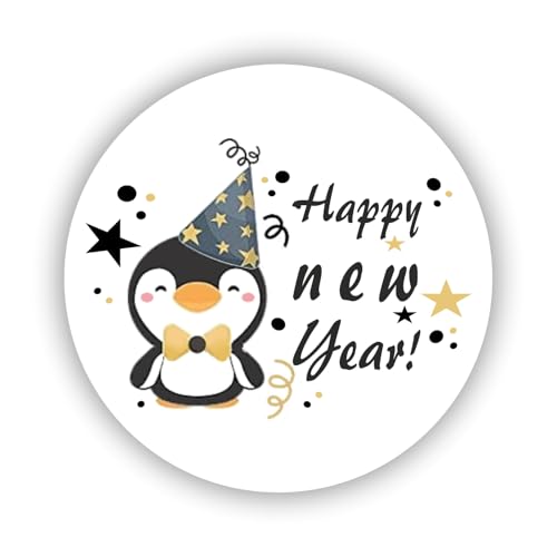 2cmØ 32-Stück! Aufkleber Sticker Briefumschlag-Siegel Post rund HAPPY NEW YEAR PENGUIN FROHES NEUES JAHR PINGUIN R882 2cmØ 32-Stück! Aufkleber Sticker Briefumschlag-Siegel Post rund HAPPY NEW YEAR PENGUIN FROHES NEUES JAHR PINGUIN R882 von Perfect Sticker