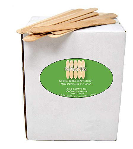 Perfect Stix Jumbo-Stäbe, Holz, 15,2 cm, 200 Stück Perfect Stix Jumbo-Stäbe, Holz, 15,2 cm, 200 Stück von Perfect Stix