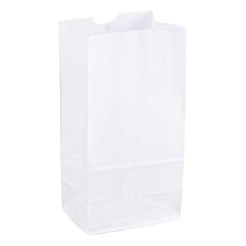 Papiertüten aus Kraftpapier, 900 g, Weiß, 100 Stück Papiertüten aus Kraftpapier, 900 g, Weiß, 100 Stück von Perfect Stix