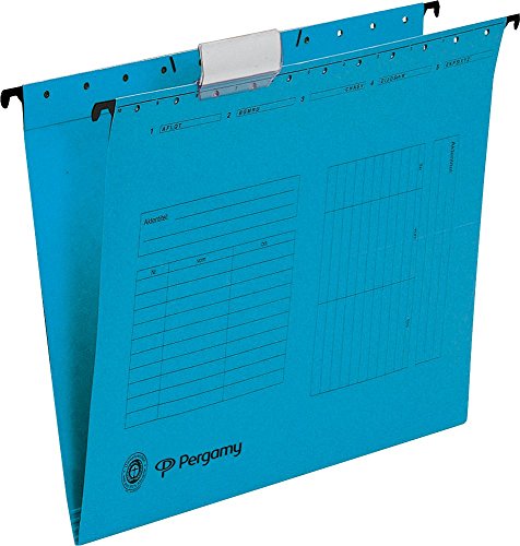 Pergamy 900583 Hängemappen seitlich offen blau von Pergamy
