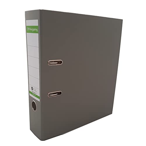 Pergamy 900812 Ordner Recycolor Natura A4 8cm grau von Pergamy