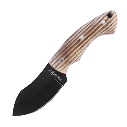 Perkin Knives Jagdmesser mit Scheide Messer Jagdmesser mit feststehender Klinge Bushcraft-Messer - WENGI25 von Perkin