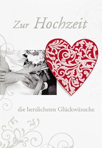 Perleberg - einzigartige Hochzeitskarte mit Herzmotiv - wunderschöne & edle Karte mit Herz 11,6 x 16,6 cm - Karte zur Hochzeit mit Glückwünschen - hochwertige & besondere Hochzeitskarten Perleberg - einzigartige Hochzeitskarte mit Herzmotiv - wunderschöne & edle Karte mit Herz 11,6 x 16,6 cm - Karte zur Hochzeit mit Glückwünschen - hochwertige & besondere Hochzeitskarten von Perleberg