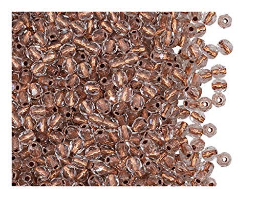 100 Stück Tschechische Facettierten Glasperlen Fire-Polished Rund 4 mm, Crystal Gold Lined 100 Stück Tschechische Facettierten Glasperlen Fire-Polished Rund 4 mm, Crystal Gold Lined von Perlen Fire-Polished 4mm