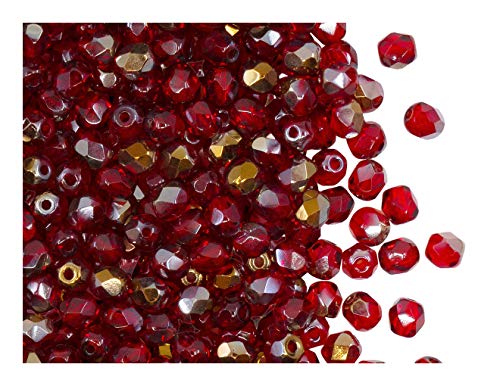 100 Stück Tschechische Facettierten Glasperlen Fire-Polished Rund 4 mm, Ruby Valentinit 100 Stück Tschechische Facettierten Glasperlen Fire-Polished Rund 4 mm, Ruby Valentinit von Perlen Fire-Polished 4mm
