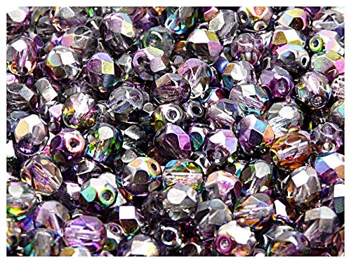 50pcs Tschechische Facettierten Glasperlen Fire-Polished Rund 6 mm, Magic Violet-Grey 50pcs Tschechische Facettierten Glasperlen Fire-Polished Rund 6 mm, Magic Violet-Grey von Perlen Fire-Polished 6mm