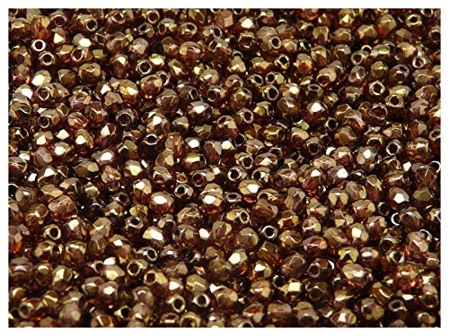 100 Stück Tschechische Facettierten Glasperlen Fire-Polished Beads Rund 3 mm, Crystal Senegal Brown-Violet 100 Stück Tschechische Facettierten Glasperlen Fire-Polished Beads Rund 3 mm, Crystal Senegal Brown-Violet von Perlen Fire-Polished