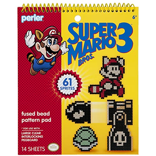Perler 80-22841 Beads Super Mario Bros 3 Sicherungsperlenmuster, 14 Stück von Perler
