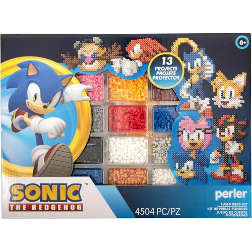 Perler 80-57249 Sonic The Hedgehog Deluxe Bastelset mit 14 Projekten, mehrfarbig, 4504 Teile Perler 80-57249 Sonic The Hedgehog Deluxe Bastelset mit 14 Projekten, mehrfarbig, 4504 Teile von Perler