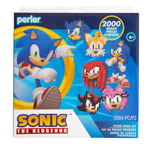 Perler 80-57252 Sonic The Hedgehog Bastelset mit 7 Projekten, mehrfarbig, 2004 Teile Perler 80-57252 Sonic The Hedgehog Bastelset mit 7 Projekten, mehrfarbig, 2004 Teile von Perler