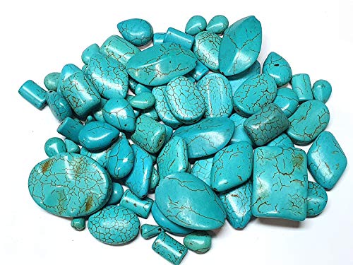 1 Kilo Türkis Edelstein Perlen Set Mix Rund Würfel Oval 12mm bis 35mm Schmucksteine Halbedelstein für Schmuck Konvolut Edel Bastelset G168 1 Kilo Türkis Edelstein Perlen Set Mix Rund Würfel Oval 12mm bis 35mm Schmucksteine Halbedelstein für Schmuck Konvolut Edel Bastelset G168 von Perlin