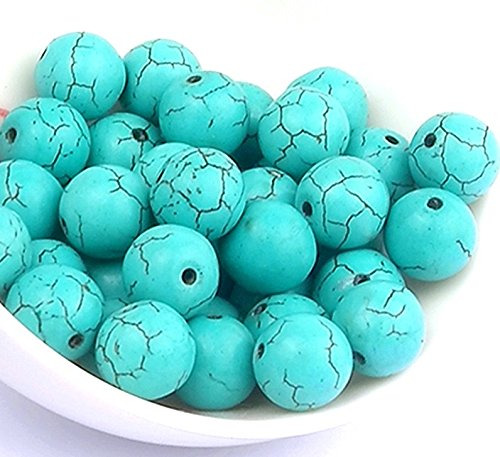 1 Strang Türkis Kugeln 8mm Halbedelsteine Rund Perlen Bestperlenshop Halbedelstein Edelsteine Strang Schmuckperlen Schmuckstein für DIY Kette Basteln G42 1 Strang Türkis Kugeln 8mm Halbedelsteine Rund Perlen Bestperlenshop Halbedelstein Edelsteine Strang Schmuckperlen Schmuckstein für DIY Kette Basteln G42 von Perlin