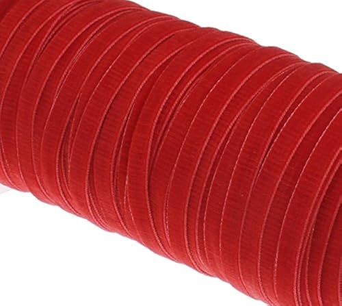 10 Meter Samtband 10mm Samtborte Schmuckband Schleifenband Zierband Zierborte Borte Band (Rot) von Perlin