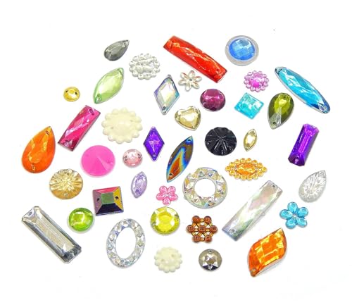 1000 Stück Acryl-Nähkristalle Nähschmucksteine Bunt Schmuck-Edelsteine mit Löchern, gemischte flache Kunstharz-Strasssteine, geeignet für Kleidung Kunsthandwerk Nähdekoration DIY-Dekoration Handwerk 1000 Stück Acryl-Nähkristalle Nähschmucksteine Bunt Schmuck-Edelsteine mit Löchern, gemischte flache Kunstharz-Strasssteine, geeignet für Kleidung Kunsthandwerk Nähdekoration DIY-Dekoration Handwerk von Perlin