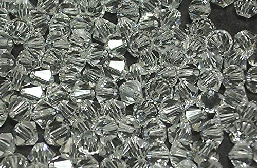 1000 Stück Kunststoffperlen 4mm Acrylperlen Klare Weiß Set Spacer Doppelkegel Posten Plastik Perlen Perlenset Bastelset 1000 Stück Kunststoffperlen 4mm Acrylperlen Klare Weiß Set Spacer Doppelkegel Posten Plastik Perlen Perlenset Bastelset von Perlin