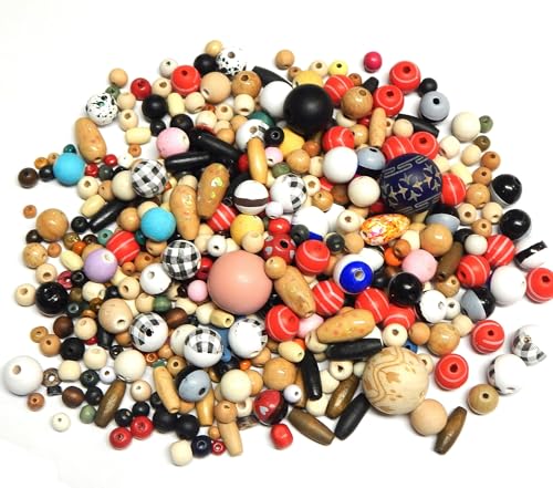 500g Schmuck Holzperlen Set Verschiedene Formen Holz Perlen zum Basteln Gemalt Holzperlen für DIY Schmuck, Armbänder, Halsketten, Traumfänger, Kunsthandwerk, Dekorationen 500g Schmuck Holzperlen Set Verschiedene Formen Holz Perlen zum Basteln Gemalt Holzperlen für DIY Schmuck, Armbänder, Halsketten, Traumfänger, Kunsthandwerk, Dekorationen von Perlin