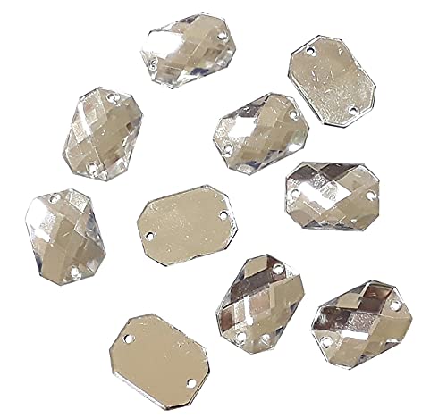 100Stk. Strasssteine zum aufnähen Glitzersteine zum annähen Rechteck Set, 18x13 mm, Kristall Acrylsteine Crystal Flatback für Kleidungsstück Basteln Kleidung und Tasche Deko 100Stk. Strasssteine zum aufnähen Glitzersteine zum annähen Rechteck Set, 18x13 mm, Kristall Acrylsteine Crystal Flatback für Kleidungsstück Basteln Kleidung und Tasche Deko von Perlin