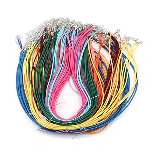 10stk Schmuckband Halsband 10 Gemischte Farbe 46cm Baumwollekordel Gewachst 1,5mm, Halskette Geflochtet mit Silber Karabiner Verschluss 10stk Schmuckband Halsband 10 Gemischte Farbe 46cm Baumwollekordel Gewachst 1,5mm, Halskette Geflochtet mit Silber Karabiner Verschluss von Perlin