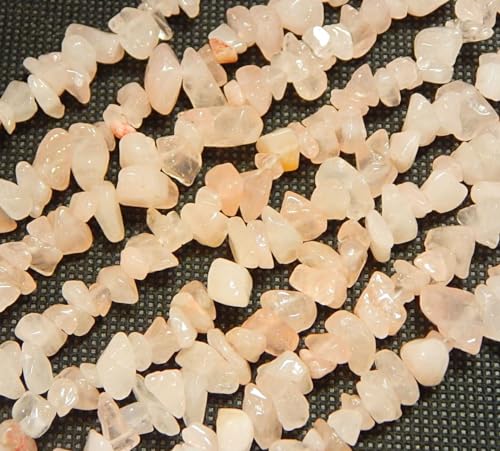 120 Rosa Quarz NATUR EDELSTEINPERLEN NATURSTEIN CHIPS 5-8 mm Splitter Perlen G301 von Perlin