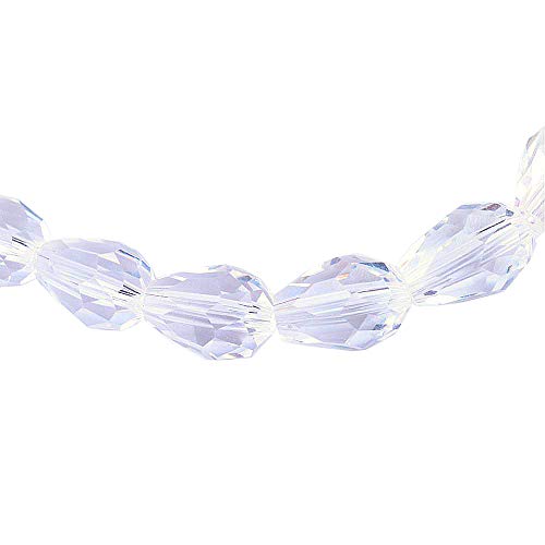 15 Tschechische Kristall Perlen Glasperlen 12mm x 8mm Facettiert Tropfen form Schmuckperlen Kristallschliffperlen Glasschliffperlen von Perlin