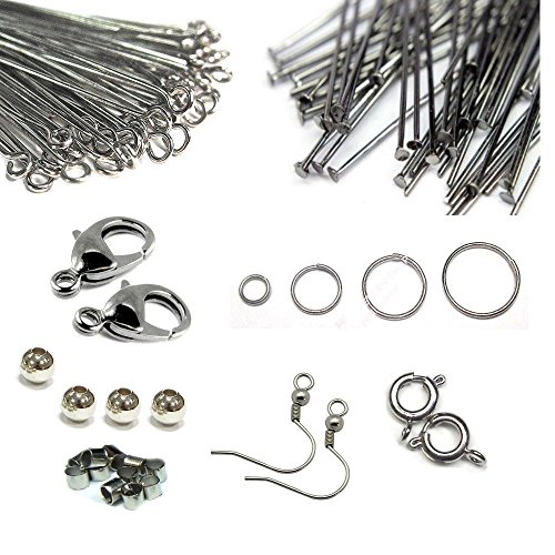 1950stk Metall Schmuckbastelset Perlen Karabiner Nietstift Bindering Ösen Ohrhaken SET Bastelset Perlenset 1950stk Metall Schmuckbastelset Perlen Karabiner Nietstift Bindering Ösen Ohrhaken SET Bastelset Perlenset von Perlin
