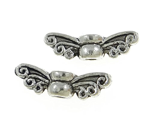 20 Flügel Engel Metallperlen Engelsflügel Perlen 12mm Metall Spacer DIY für Armbänder, Halskette F42 20 Flügel Engel Metallperlen Engelsflügel Perlen 12mm Metall Spacer DIY für Armbänder, Halskette F42 von Perlin