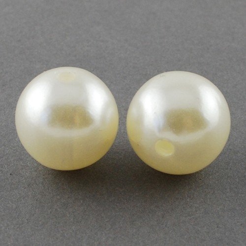 200 Zuchtperle Imitat perlmutt creme 6mm Hochzeit Wachsperlen Dekoperle Pearl Beads R265 von Perlin