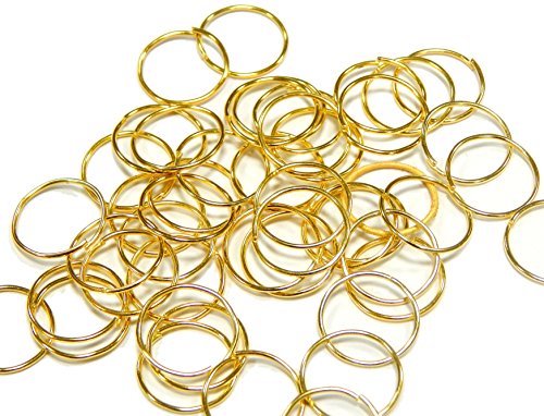 200stk Ösen Binderinge Biegeringe Gold Öse 10mm x 0,7mm Verbinder Offen Ringe Verbindungsringe Kettenzubehör Schmuckteile Basteln DIY SF19 200stk Ösen Binderinge Biegeringe Gold Öse 10mm x 0,7mm Verbinder Offen Ringe Verbindungsringe Kettenzubehör Schmuckteile Basteln DIY SF19 von Perlin