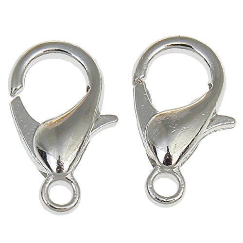 25 Karabiner Verschluss 10mm Verschlüsse SILBER Metall Verbinder für Schmuck Kette Armband SF7 25 Karabiner Verschluss 10mm Verschlüsse SILBER Metall Verbinder für Schmuck Kette Armband SF7 von Perlin