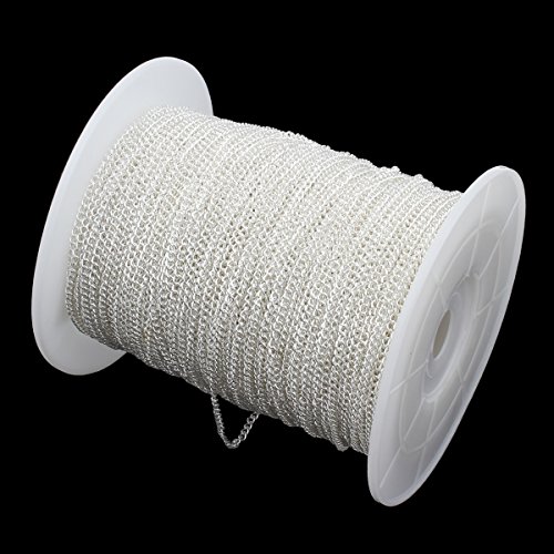 3 meter Gliederkette Link Kette Metallkette Twist Panzerkette 5,5mm Silber Altsilber Schmuckkette Meterware zur Schmuckherstellung von Halsketten Armband DIY Basteln 3 meter Gliederkette Link Kette Metallkette Twist Panzerkette 5,5mm Silber Altsilber Schmuckkette Meterware zur Schmuckherstellung von Halsketten Armband DIY Basteln von Perlin