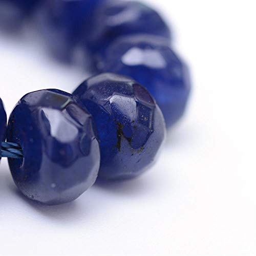 30 ACHAT PERLEN NATURAL LAPISLAZULI BLAU 4mm Rondell Facettiert Edelsteine Natursteine, Halbedelstein, Schmuckstein, Schmuckperlen G794 30 ACHAT PERLEN NATURAL LAPISLAZULI BLAU 4mm Rondell Facettiert Edelsteine Natursteine, Halbedelstein, Schmuckstein, Schmuckperlen G794 von Perlin