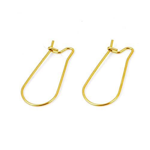 30Stk Ohrhaken Ohrringe 24mm Haken Ohrfeder Gold Creolen Ohrhänger Schmuckzubehör - Schmuckherstellung 30Stk Ohrhaken Ohrringe 24mm Haken Ohrfeder Gold Creolen Ohrhänger Schmuckzubehör - Schmuckherstellung von Perlin