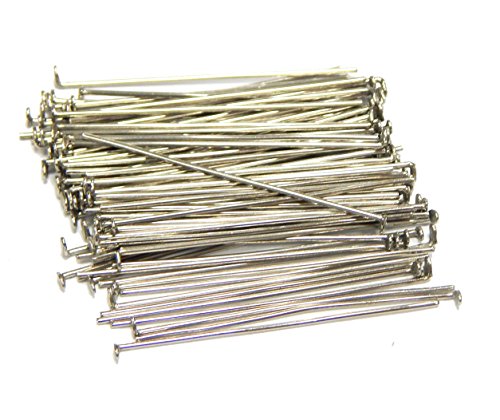 250 Kettelstifte Nietstifte 40mm x 0,7mm Versilbert Kopfstifte 4cm Perlenstifte Silber Prismenstifte M315 250 Kettelstifte Nietstifte 40mm x 0,7mm Versilbert Kopfstifte 4cm Perlenstifte Silber Prismenstifte M315 von Perlin