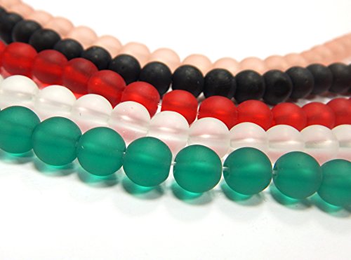375stk Gefrostete Glasperlen KUGELN 4mm Perlen Set 5 Stränge Matt Strange Vereist Perle zum fädeln für DIY Schmuck Herstellung R93 375stk Gefrostete Glasperlen KUGELN 4mm Perlen Set 5 Stränge Matt Strange Vereist Perle zum fädeln für DIY Schmuck Herstellung R93 von Perlin