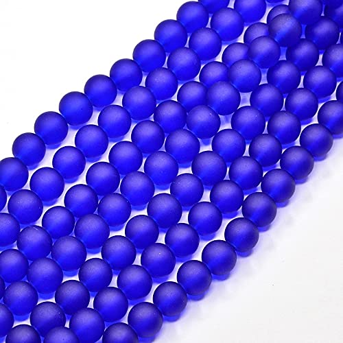 40stk Gefrostete Glasperlen Royal Blau 8mm Matt Strange Vereist Perle zum fädeln für DIY Schmuck Herstellung R91 40stk Gefrostete Glasperlen Royal Blau 8mm Matt Strange Vereist Perle zum fädeln für DIY Schmuck Herstellung R91 von Perlin