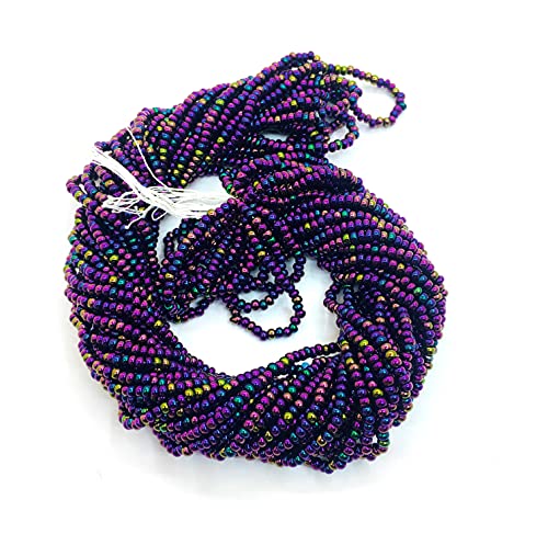 4500 Stück Rocailles Perlen 2mm Preciosa Ornela Tschechische 11/0 Glasperlen auf mehreren Strängen (Rainbow Metallic) von Perlin
