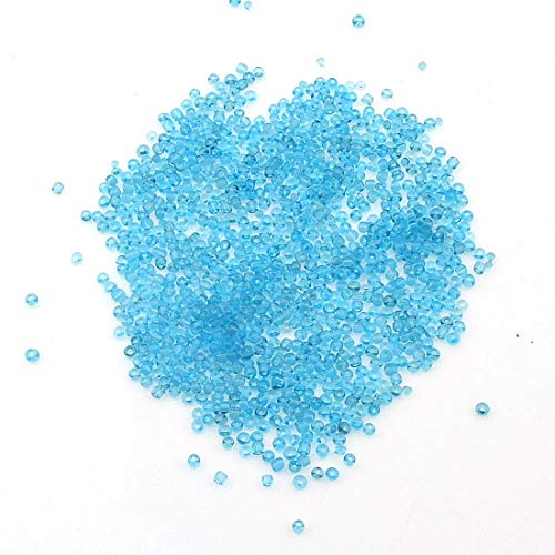 450g Rocailles Perlen 2mm Transparent Set Glasperlen Rund 30000stk 11/0 Indianerperlen Perlenhäkeln Perlentiere Seed Beads (Aquamarine Blau) von Perlin