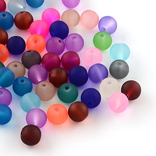 50 Gefrostete Glasperlen Mix Set Rund 10mm Matt Strange Vereist Schmuck Bunt R270 50 Gefrostete Glasperlen Mix Set Rund 10mm Matt Strange Vereist Schmuck Bunt R270 von Perlin