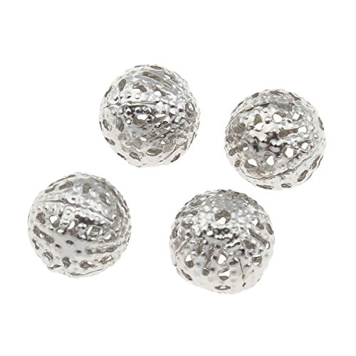 50 METALLPERLEN FILIGRAN PERLEN KUGEL 10mm SILBER SPACER METAL BEADS M91 50 METALLPERLEN FILIGRAN PERLEN KUGEL 10mm SILBER SPACER METAL BEADS M91 von Perlin